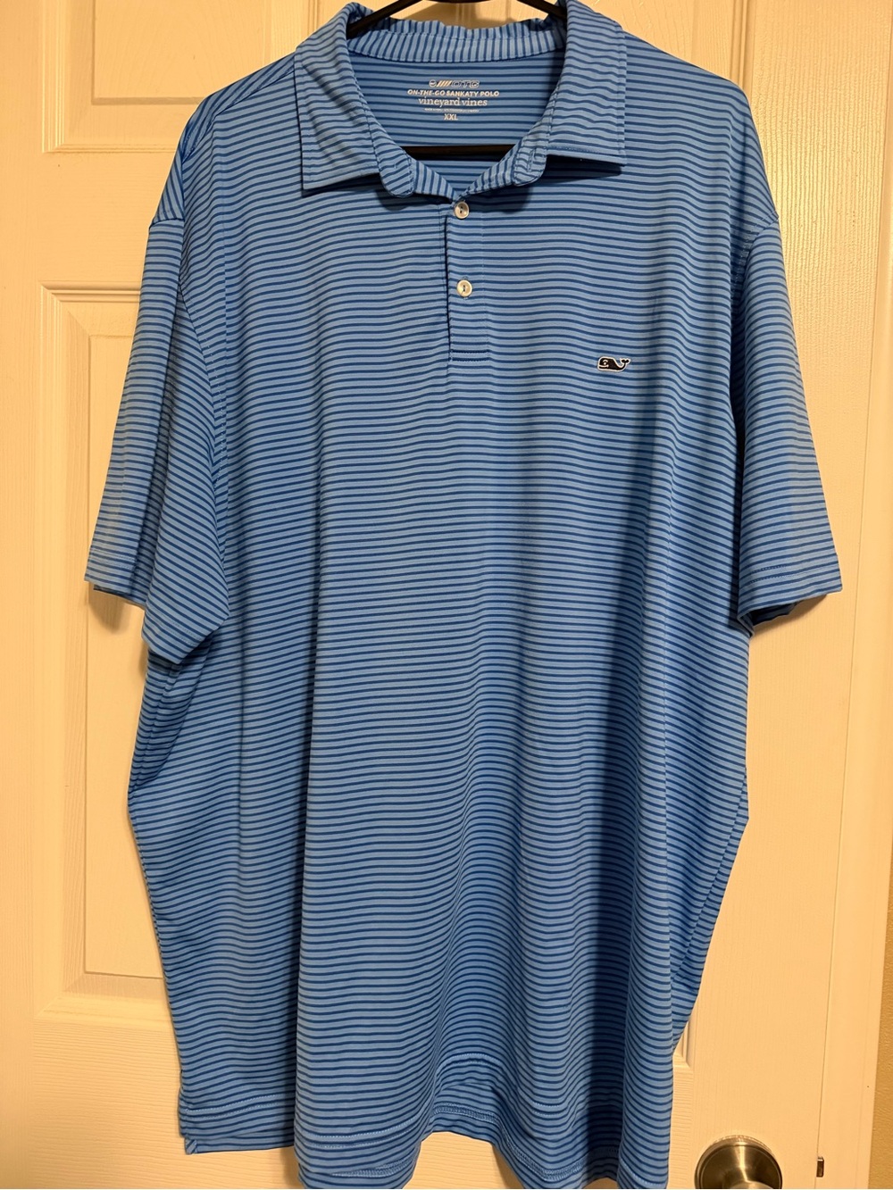 Vineyard Vines Light Blue Thin-Striped Men’s Polo